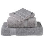 vidaXL Prosoape de baie premium SOLUND, 4 buc., gri, 30 x 30 cm, 600 g/m² vidaXL Prosoape de baie premium SOLUND, 4 buc., gri, 30 x 30 cm, 600 g/m²