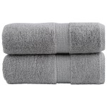 vidaXL Prosoape oaspeți premium SOLUND, 2 buc. gri 30x50cm 600gsm vidaXL Prosoape oaspeți premium SOLUND, 2 buc. gri 30x50cm 600gsm