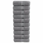 vidaXL Prosoape oaspeți premium SOLUND, 10 buc. gri 30x50cm 600gsm vidaXL Prosoape oaspeți premium SOLUND, 10 buc. gri 30x50cm 600gsm
