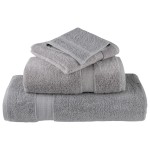 vidaXL Prosoape de mâini premium SOLUND 4 buc gri 50x100cm 600gsm vidaXL Prosoape de mâini premium SOLUND 4 buc gri 50x100cm 600gsm