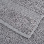 vidaXL Prosoape de baie premium SOLUND 2 buc gri 100x150cm 600gsm vidaXL Prosoape de baie premium SOLUND 2 buc gri 100x150cm 600gsm
