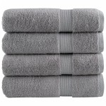 vidaXL Prosoape de baie premium SOLUND 4 buc gri 100x150cm 600gsm vidaXL Prosoape de baie premium SOLUND 4 buc gri 100x150cm 600gsm
