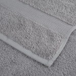 vidaXL Prosoape de saună premium SOLUND 4 buc gri 80x200cm 600gsm