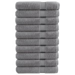 vidaXL Prosoape premium SOLUND 10 buc gri 100x200cm 600gsm vidaXL Prosoape premium SOLUND 10 buc gri 100x200cm 600gsm