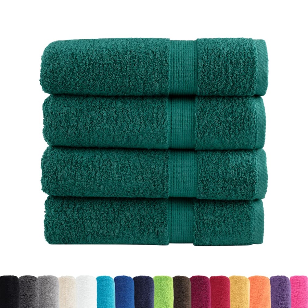 vidaXL Prosoape de baie premium SOLUND 4 buc. 100x150 cm 600 gsm