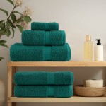 vidaXL Prosoape de baie premium SOLUND 4 buc. 100x150 cm 600 gsm vidaXL Prosoape de baie premium SOLUND 4 buc. 100x150 cm 600 gsm
