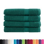 vidaXL Prosoape premium SOLUND 4 buc. verde 100x200 cm 600 gsm vidaXL Prosoape premium SOLUND 4 buc. verde 100x200 cm 600 gsm