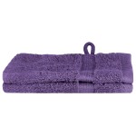vidaXL Prosoape de baie 2 pcs Mov 15 x 21 cm Bumbac vidaXL Prosoape de baie 2 pcs Mov 15 x 21 cm Bumbac