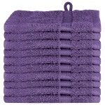 vidaXL Prosoape de baie 10 pcs Mov 15 x 21 cm Bumbac vidaXL Prosoape de baie 10 pcs Mov 15 x 21 cm Bumbac