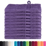 vidaXL Prosoape de baie 10 pcs Mov 15 x 21 cm Bumbac vidaXL Prosoape de baie 10 pcs Mov 15 x 21 cm Bumbac