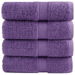 vidaXL Prosoape de baie premium SOLUND, 4 buc., violet, 30x30 cm, 600 g/m² vidaXL Prosoape de baie premium SOLUND, 4 buc., violet, 30x30 cm, 600 g/m²