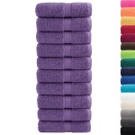 vidaXL Prosoape de baie premium SOLUND, 10 buc., violet, 30x30 cm, 600 g/m² vidaXL Prosoape de baie premium SOLUND, 10 buc., violet, 30x30 cm, 600 g/m²