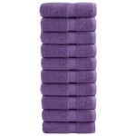 vidaXL Prosoape de baie premium SOLUND, 10 buc., violet, 30x30 cm, 600 g/m² vidaXL Prosoape de baie premium SOLUND, 10 buc., violet, 30x30 cm, 600 g/m²