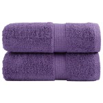 vidaXL Prosoape oaspeți premium SOLUND 2 buc violet 30x50 cm 600 gsm vidaXL Prosoape oaspeți premium SOLUND 2 buc violet 30x50 cm 600 gsm