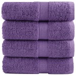 vidaXL Prosoape oaspeți premium SOLUND 4 buc violet 30x50 cm 600 gsm vidaXL Prosoape oaspeți premium SOLUND 4 buc violet 30x50 cm 600 gsm