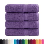 vidaXL Prosoape de baie premium SOLUND 4 buc 100x150 cm 600 gsm vidaXL Prosoape de baie premium SOLUND 4 buc 100x150 cm 600 gsm