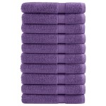 vidaXL Prosoape de saună premium SOLUND 10 buc. violet 80x200cm 600gsm vidaXL Prosoape de saună premium SOLUND 10 buc. violet 80x200cm 600gsm