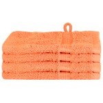 vidaXL Prosoape de baie 4 pcs Portocaliu 15 x 21 cm Bumbac vidaXL Prosoape de baie 4 pcs Portocaliu 15 x 21 cm Bumbac