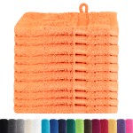 vidaXL Prosoape de baie 10 pcs Portocaliu 15 x 21 cm Bumbac vidaXL Prosoape de baie 10 pcs Portocaliu 15 x 21 cm Bumbac