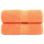 vidaXL Prosoape de baie premium SOLUND, 2 buc. portocalii, 30x30 cm, 600 g/m² vidaXL Prosoape de baie premium SOLUND, 2 buc. portocalii, 30x30 cm, 600 g/m²