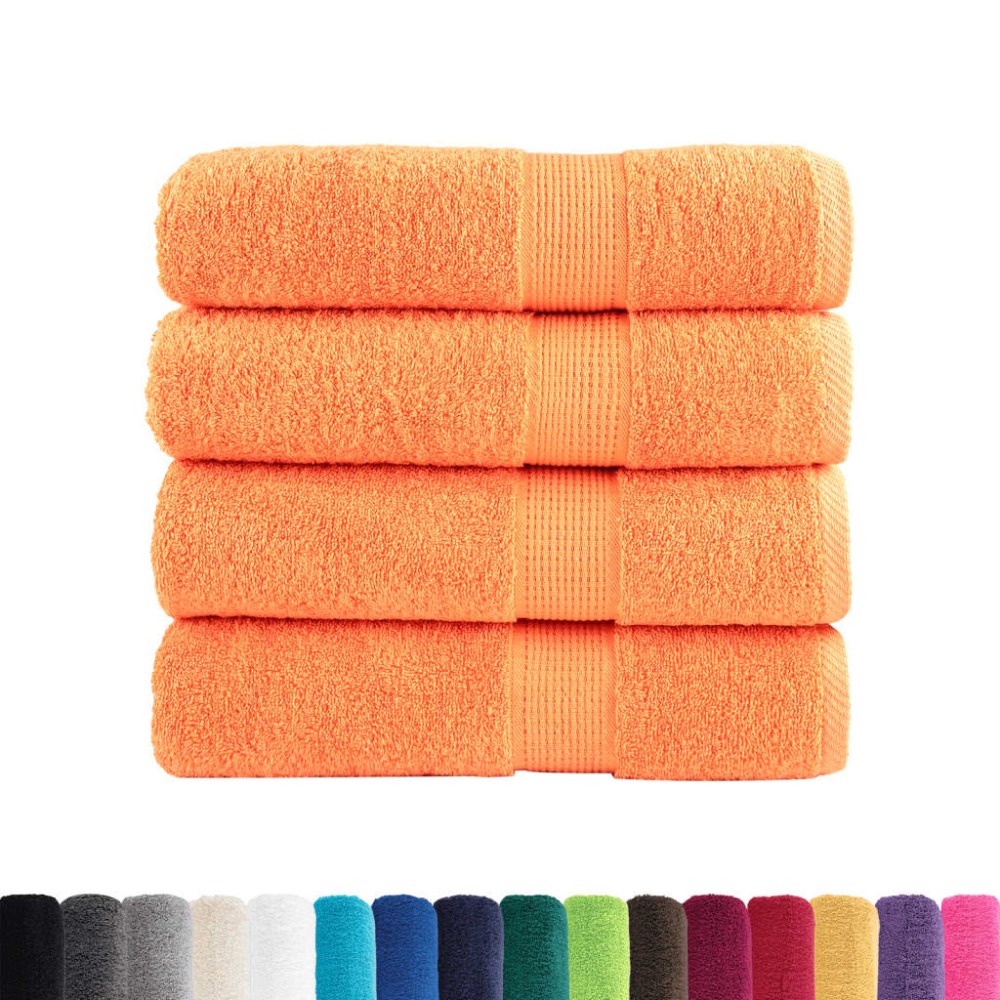 vidaXL Prosoape de baie premium SOLUND 4 buc 100x150 cm 600 gsm