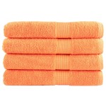 vidaXL Prosoape premium SOLUND 4 buc. portocaliu 100x200 cm 600 gsm vidaXL Prosoape premium SOLUND 4 buc. portocaliu 100x200 cm 600 gsm