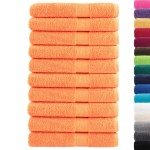 vidaXL Prosoape premium SOLUND 10 buc. portocaliu 100x200 cm 600 gsm vidaXL Prosoape premium SOLUND 10 buc. portocaliu 100x200 cm 600 gsm