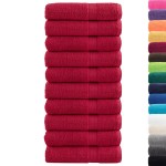 vidaXL Prosoape de duș premium SOLUND 10 buc. roșu 70x140 cm 600 gsm vidaXL Prosoape de duș premium SOLUND 10 buc. roșu 70x140 cm 600 gsm