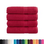 vidaXL Prosoape de baie premium SOLUND 4 buc 100x150 cm 600 gsm vidaXL Prosoape de baie premium SOLUND 4 buc 100x150 cm 600 gsm