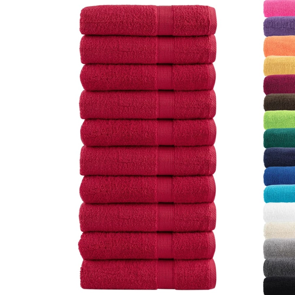 vidaXL Prosoape de baie premium SOLUND 10 buc 100x150 cm 600 gsm
