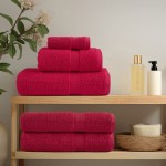 vidaXL Prosoape de saună premium SOLUND 10 buc. roșu 80x200 cm 600 gsm vidaXL Prosoape de saună premium SOLUND 10 buc. roșu 80x200 cm 600 gsm