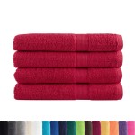 vidaXL Prosoape premium SOLUND 4 buc. roșu 100x200 cm 600 gsm vidaXL Prosoape premium SOLUND 4 buc. roșu 100x200 cm 600 gsm