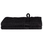 vidaXL Prosoape de baie 2 pcs Negru 15 x 21 cm Bumbac vidaXL Prosoape de baie 2 pcs Negru 15 x 21 cm Bumbac