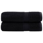 vidaXL Prosoape de baie premium SOLUND 2 buc 100x150 cm 600 gsm vidaXL Prosoape de baie premium SOLUND 2 buc 100x150 cm 600 gsm