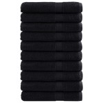 vidaXL Prosoape premium SOLUND 10 buc. negru 100x200 cm 600 gsm vidaXL Prosoape premium SOLUND 10 buc. negru 100x200 cm 600 gsm