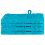 vidaXL Prosoape de baie 4 pcs Turcoaz 15 x 21 cm Bumbac vidaXL Prosoape de baie 4 pcs Turcoaz 15 x 21 cm Bumbac