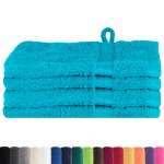vidaXL Prosoape de baie 4 pcs Turcoaz 15 x 21 cm Bumbac vidaXL Prosoape de baie 4 pcs Turcoaz 15 x 21 cm Bumbac