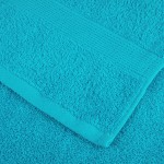 vidaXL Prosoape de baie 4 pcs Turcoaz 15 x 21 cm Bumbac vidaXL Prosoape de baie 4 pcs Turcoaz 15 x 21 cm Bumbac
