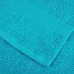 vidaXL Prosoape de baie premium SOLUND, 10 buc., turcoaz, 30x30 cm, 600 g/m² vidaXL Prosoape de baie premium SOLUND, 10 buc., turcoaz, 30x30 cm, 600 g/m²