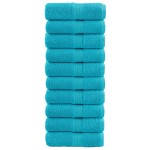 vidaXL Prosoape oaspeți premium SOLUND 10 buc turcoaz 30x50 cm 600 gsm vidaXL Prosoape oaspeți premium SOLUND 10 buc turcoaz 30x50 cm 600 gsm