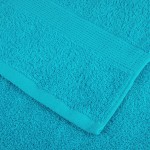 vidaXL Prosoape de mâini premium SOLUND 2 buc. turcoaz 50x100cm 600gsm vidaXL Prosoape de mâini premium SOLUND 2 buc. turcoaz 50x100cm 600gsm