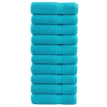 vidaXL Prosoape de duș premium SOLUND 10 buc. turcoaz 70x140cm 600 gsm vidaXL Prosoape de duș premium SOLUND 10 buc. turcoaz 70x140cm 600 gsm