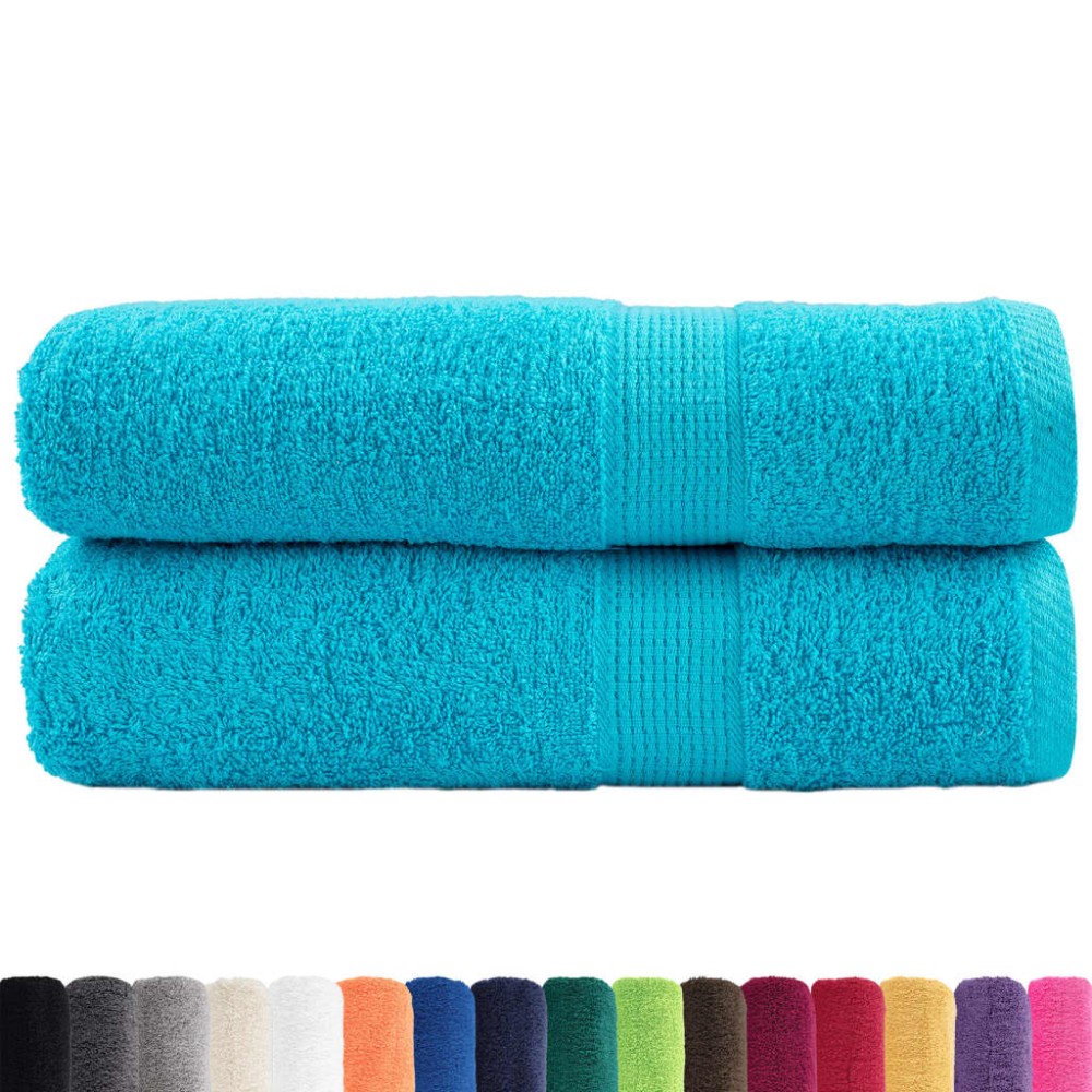 vidaXL Prosoape de baie premium SOLUND 2 buc 100x150 cm 600 gsm