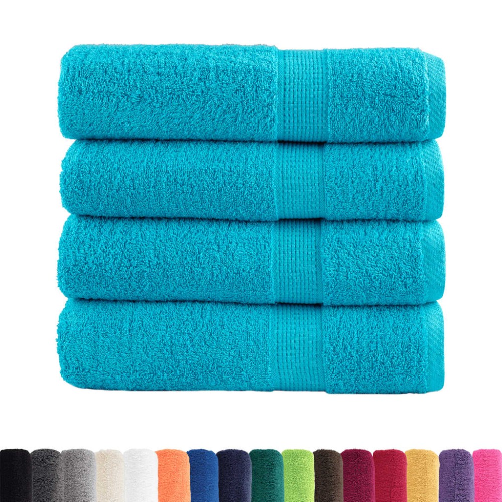 vidaXL Prosoape de baie premium SOLUND 4 buc 100x150 cm 600 gsm