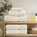 vidaXL Prosoape de baie premium SOLUND, 4 buc., crem, 30x30 cm, 600 g/m² vidaXL Prosoape de baie premium SOLUND, 4 buc., crem, 30x30 cm, 600 g/m²