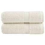 vidaXL Prosoape oaspeți premium SOLUND 2 buc. crem 30x50 cm 600 gsm vidaXL Prosoape oaspeți premium SOLUND 2 buc. crem 30x50 cm 600 gsm