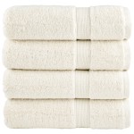 vidaXL Prosoape de baie premium SOLUND 4 buc 100x150 cm 600 gsm vidaXL Prosoape de baie premium SOLUND 4 buc 100x150 cm 600 gsm