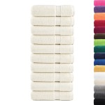 vidaXL Prosoape de baie premium SOLUND 10 buc 100x150 cm 600 gsm vidaXL Prosoape de baie premium SOLUND 10 buc 100x150 cm 600 gsm