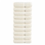 vidaXL Prosoape de baie premium SOLUND 10 buc 100x150 cm 600 gsm vidaXL Prosoape de baie premium SOLUND 10 buc 100x150 cm 600 gsm