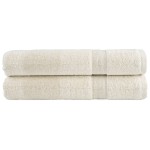 vidaXL Prosoape premium SOLUND 2 buc. crem 100x200 cm 600 gsm vidaXL Prosoape premium SOLUND 2 buc. crem 100x200 cm 600 gsm